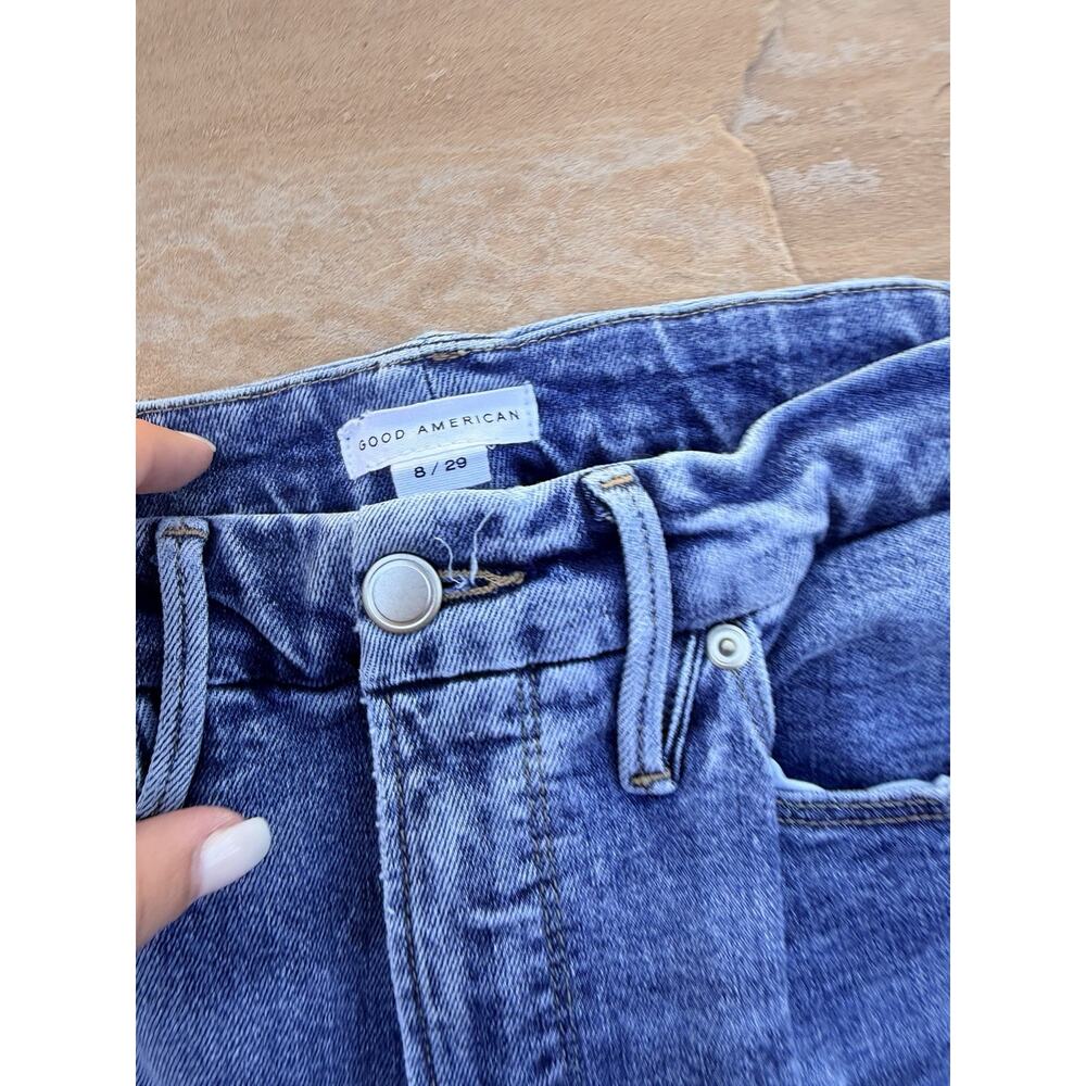Good American Soft Tech Good Classic Bootcut Jeans Size 8 AS - Picture 4 of 6